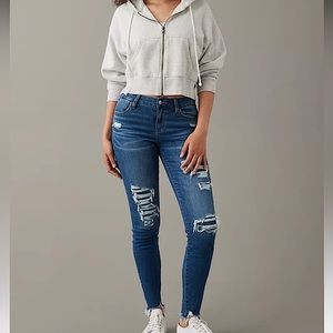 AMERICAN EAGLE - LIKE NEW - Stretch ripped jeggings